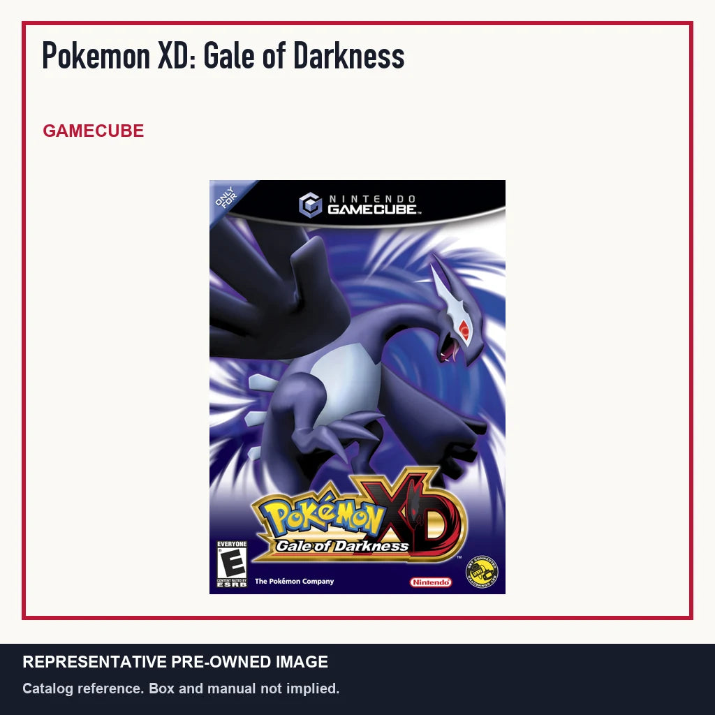 Representative pre-owned Pokemon XD: Gale of Darkness (GameCube), minimal product layout.