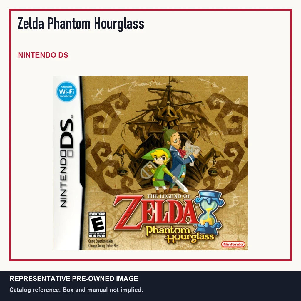 Representative pre-owned Zelda Phantom Hourglass (Nintendo DS), minimal product layout.