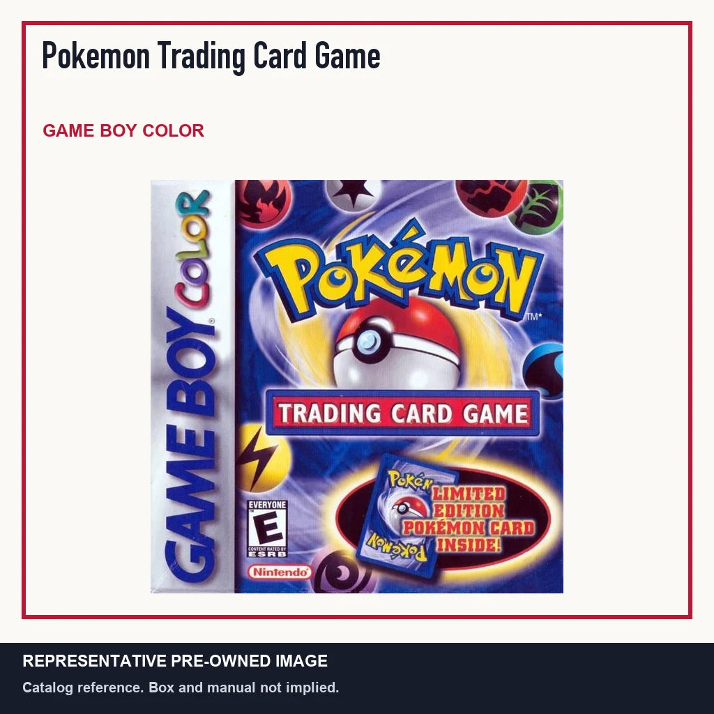 Representative pre-owned Pokemon Trading Card Game (Game Boy Color), minimal product layout.