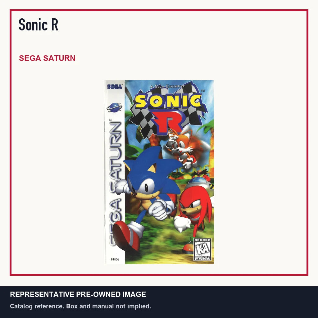 Representative pre-owned Sonic R (Sega Saturn), minimal product layout.