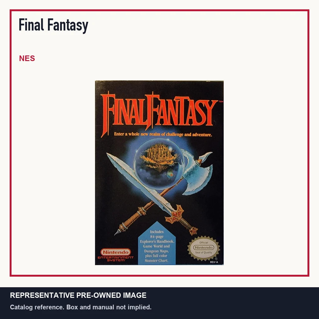 Representative pre-owned Final Fantasy (NES), minimal product layout.
