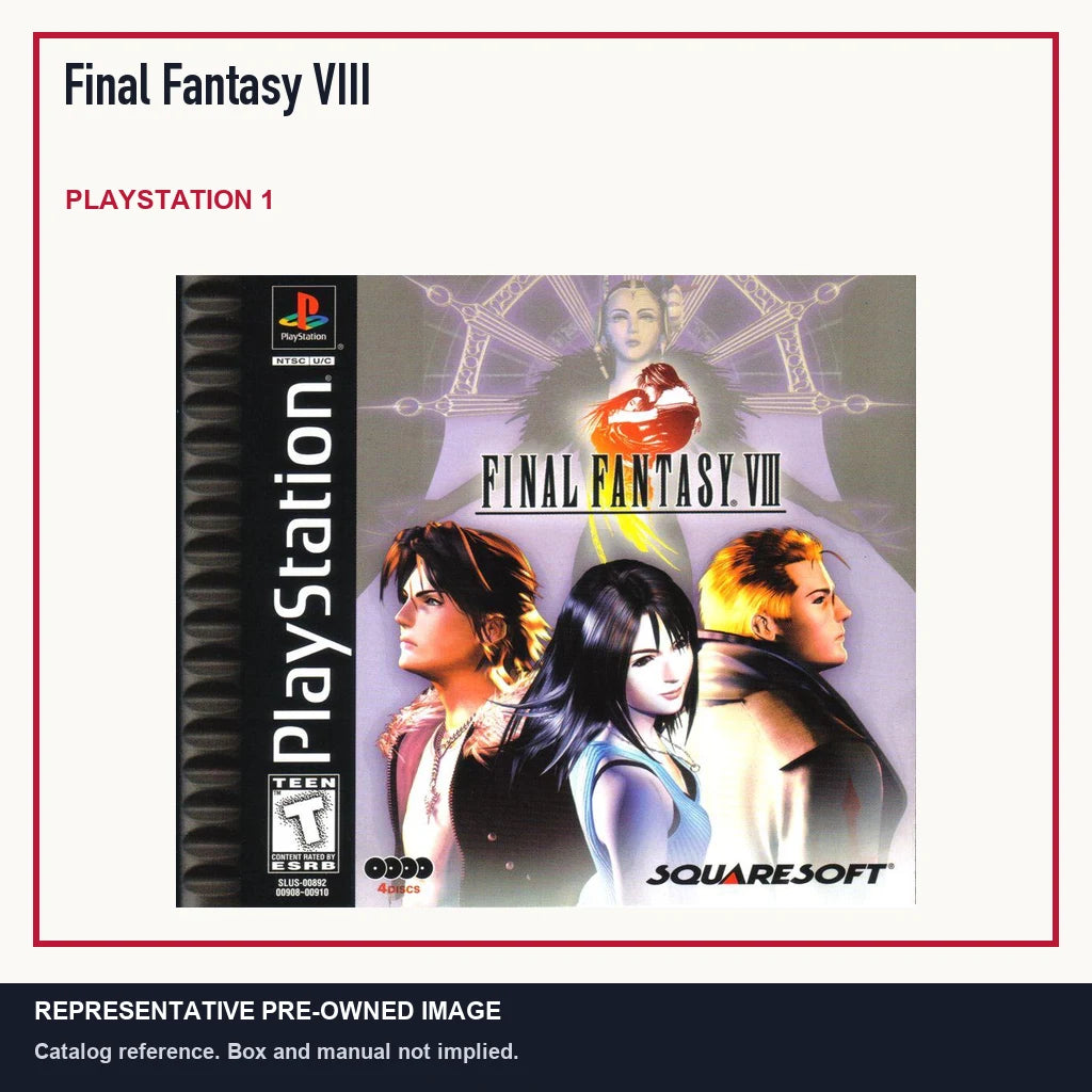 Representative pre-owned Final Fantasy VIII (PlayStation 1), minimal product layout.