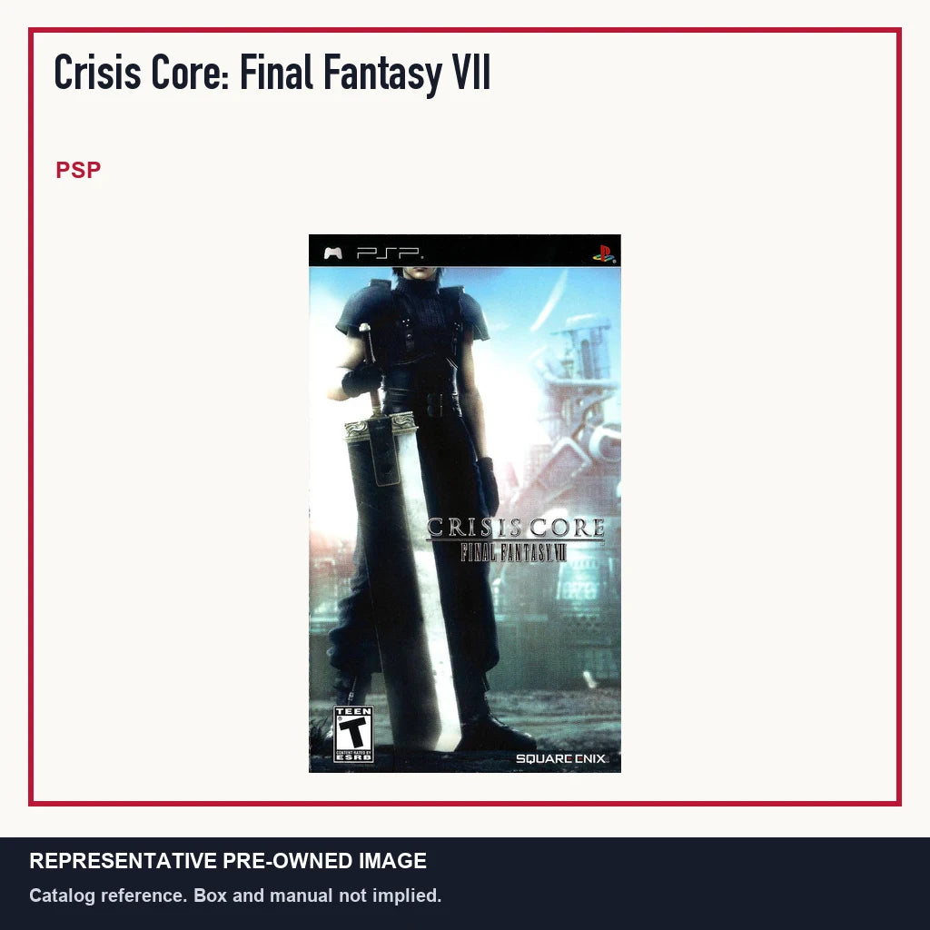 Representative pre-owned Crisis Core: Final Fantasy VII (PSP), minimal product layout.