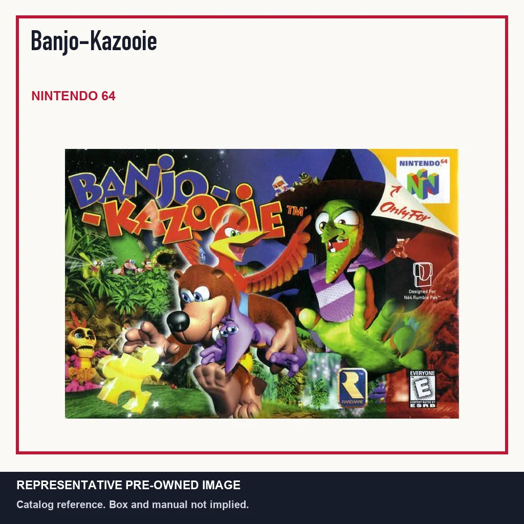 Representative pre-owned Banjo-Kazooie (Nintendo 64), minimal product layout.