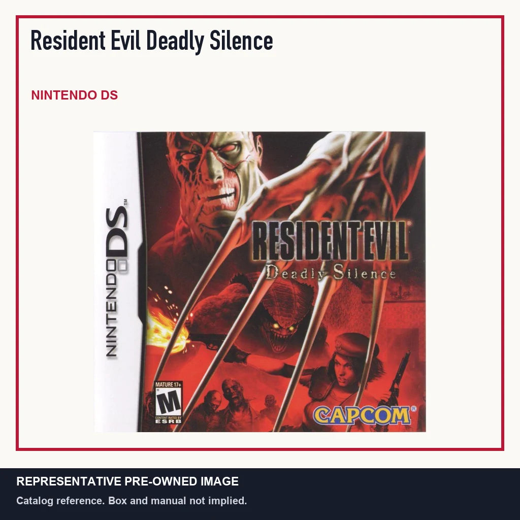 Representative pre-owned Resident Evil Deadly Silence (Nintendo DS), minimal product layout.