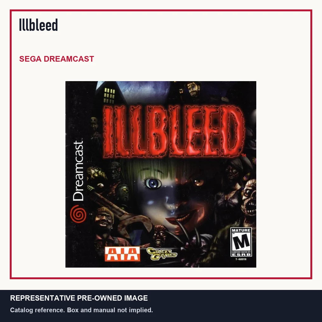 Representative pre-owned Illbleed (Sega Dreamcast), minimal product layout.