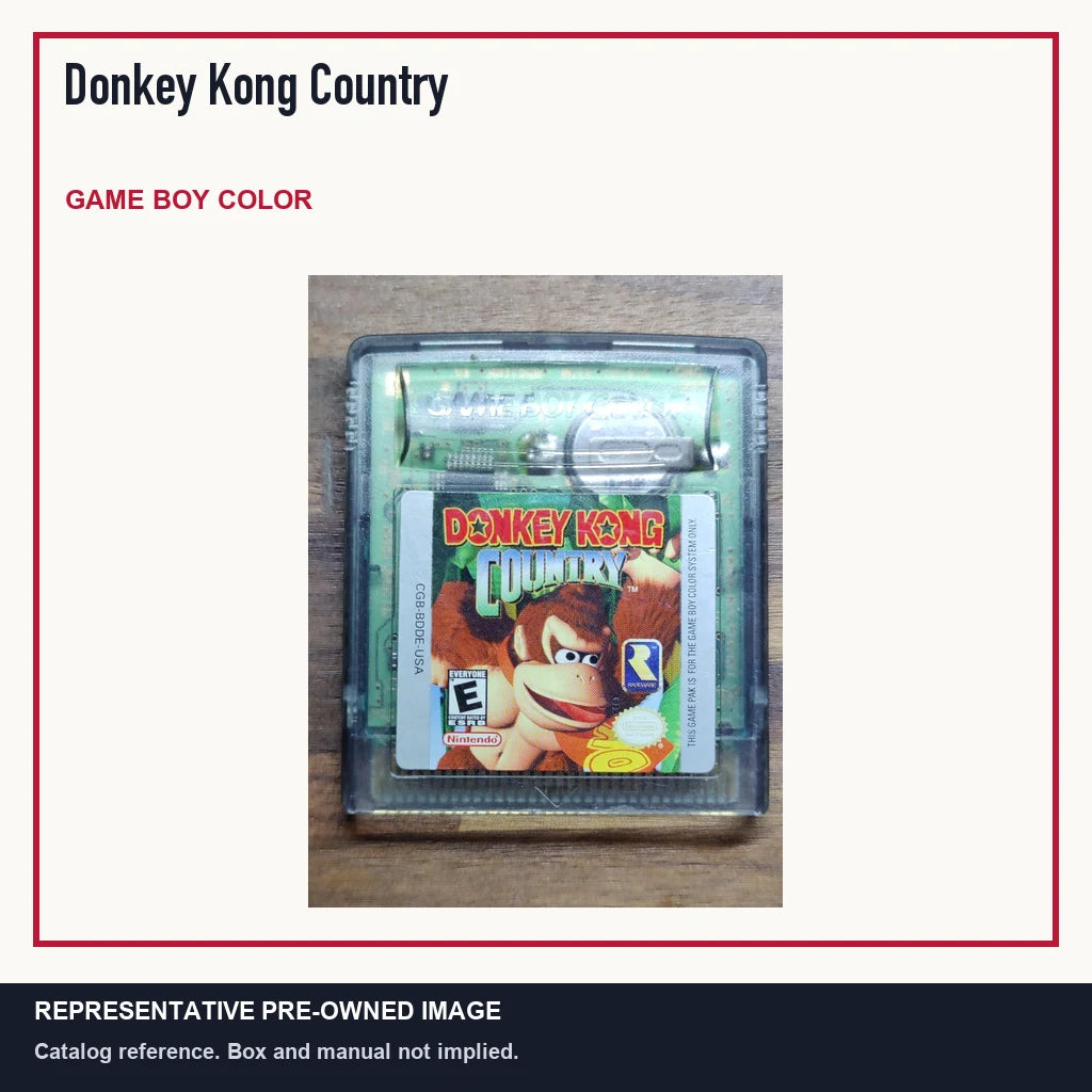 Representative pre-owned Donkey Kong Country (Game Boy Color), minimal product layout.