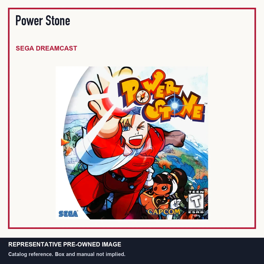 Representative pre-owned Power Stone (Sega Dreamcast), minimal product layout.