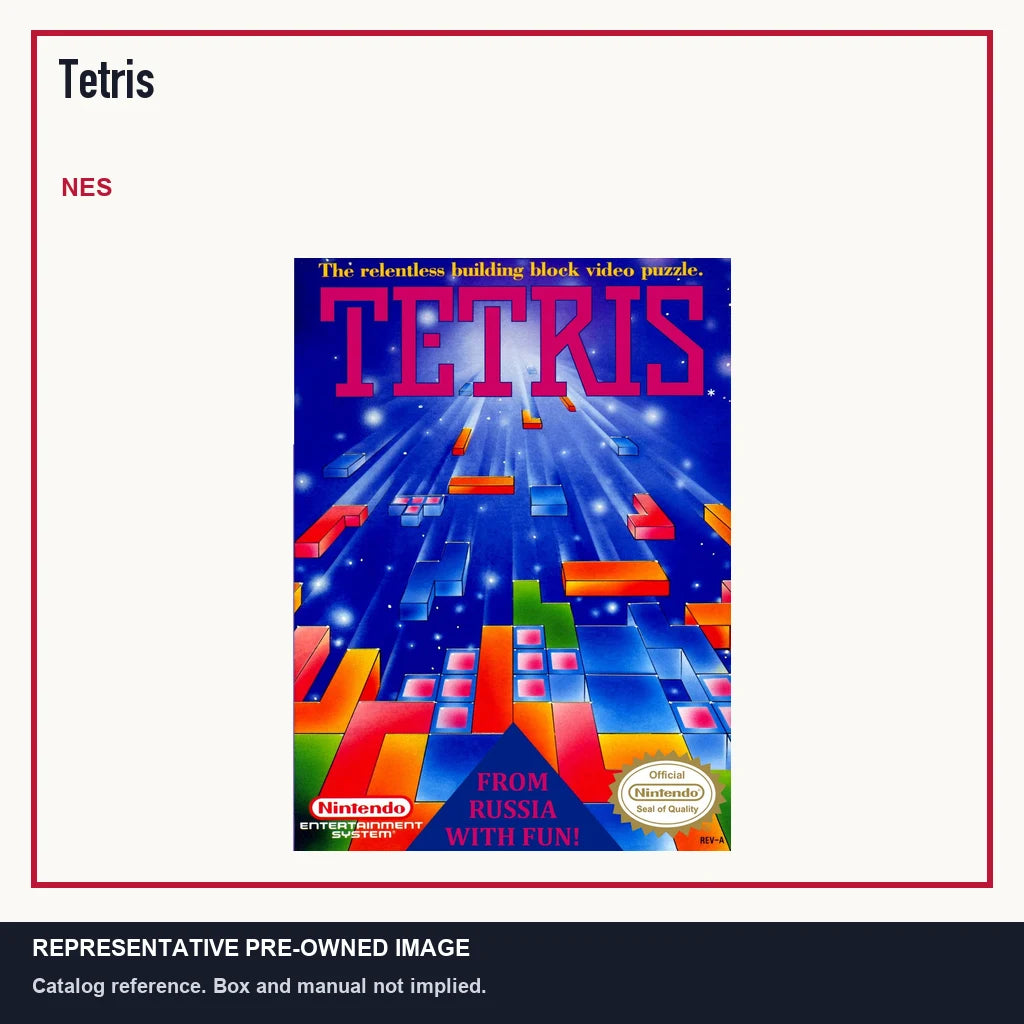 Representative pre-owned Tetris (NES), minimal product layout.