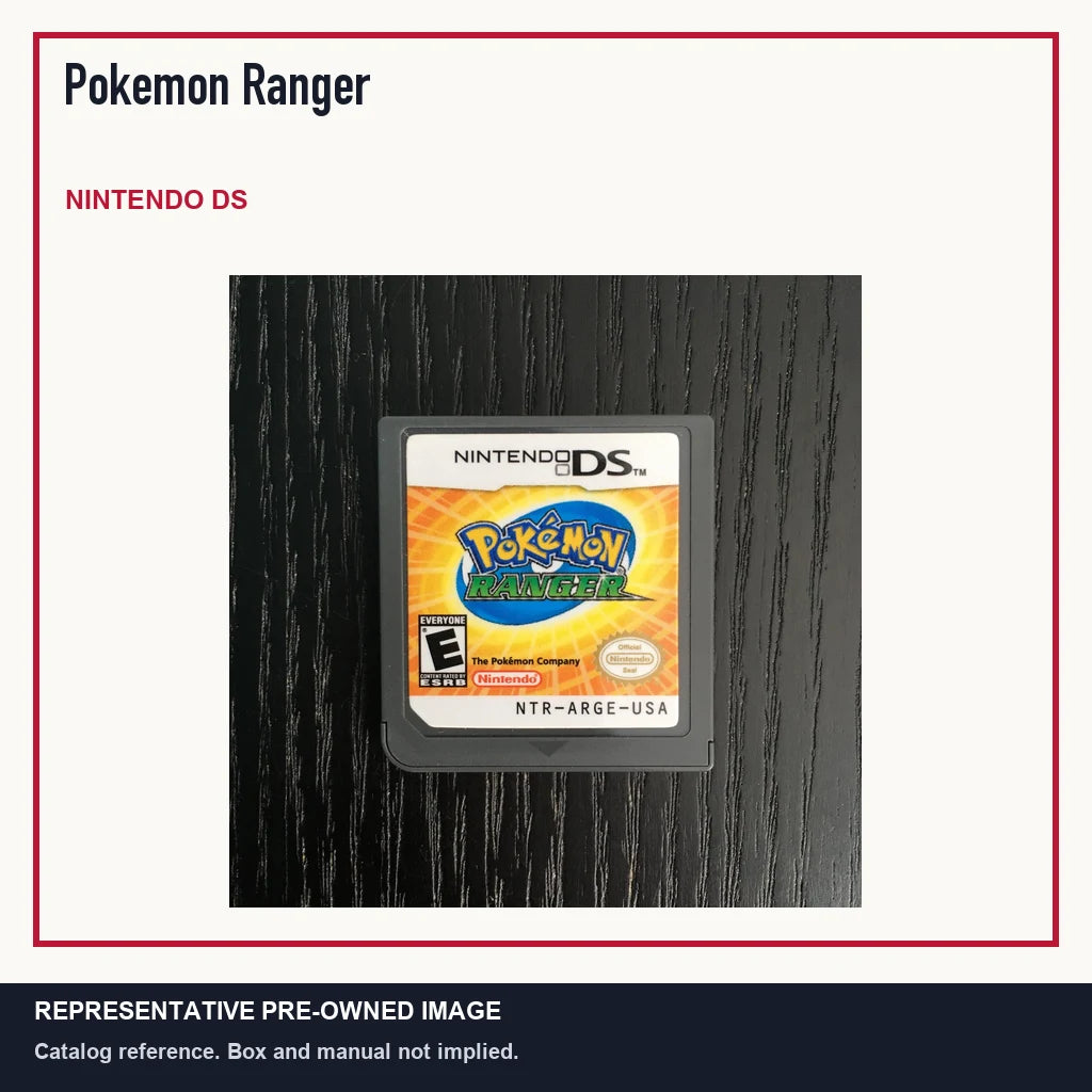 Representative pre-owned Pokemon Ranger (Nintendo DS), minimal product layout.