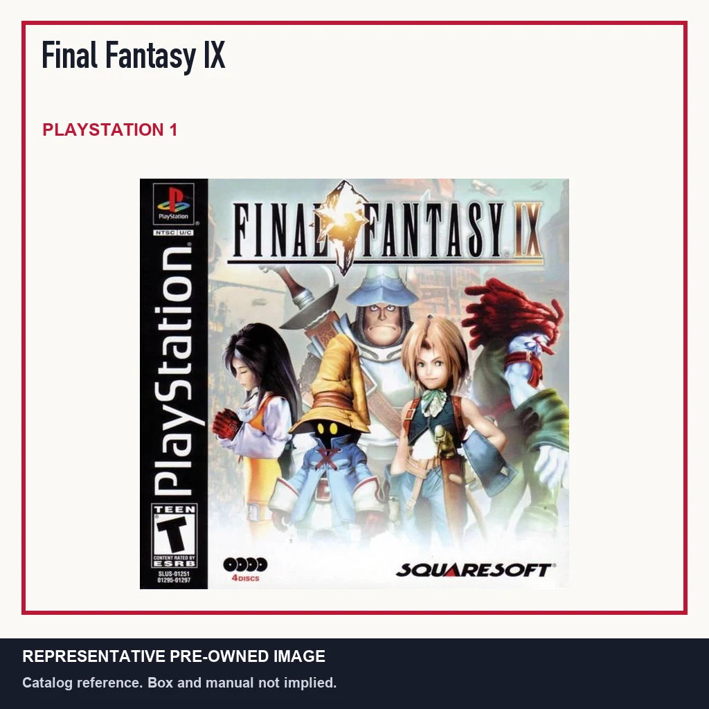 Representative pre-owned Final Fantasy IX (PlayStation 1), minimal product layout.