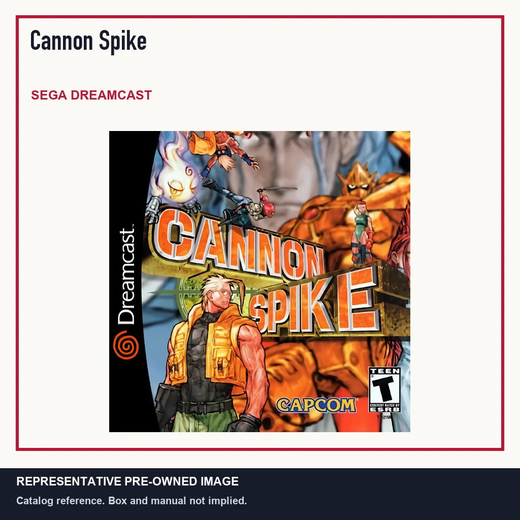 Representative pre-owned Cannon Spike (Sega Dreamcast), minimal product layout.