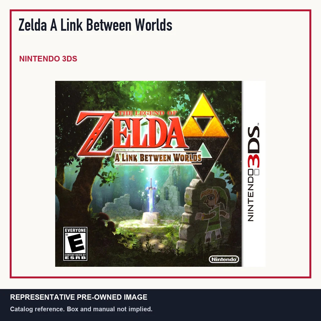 Representative pre-owned Zelda A Link Between Worlds (Nintendo 3DS), minimal product layout.