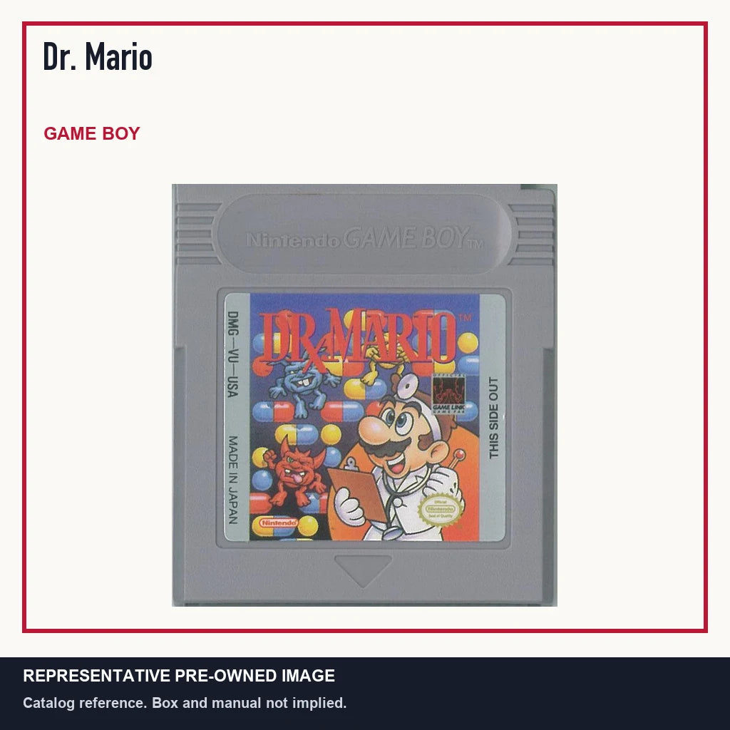 Representative pre-owned Dr. Mario (Game Boy), minimal product layout.