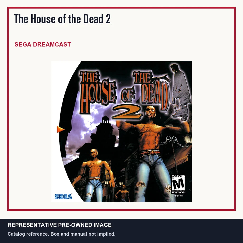 Representative pre-owned The House of the Dead 2 (Sega Dreamcast), minimal product layout.