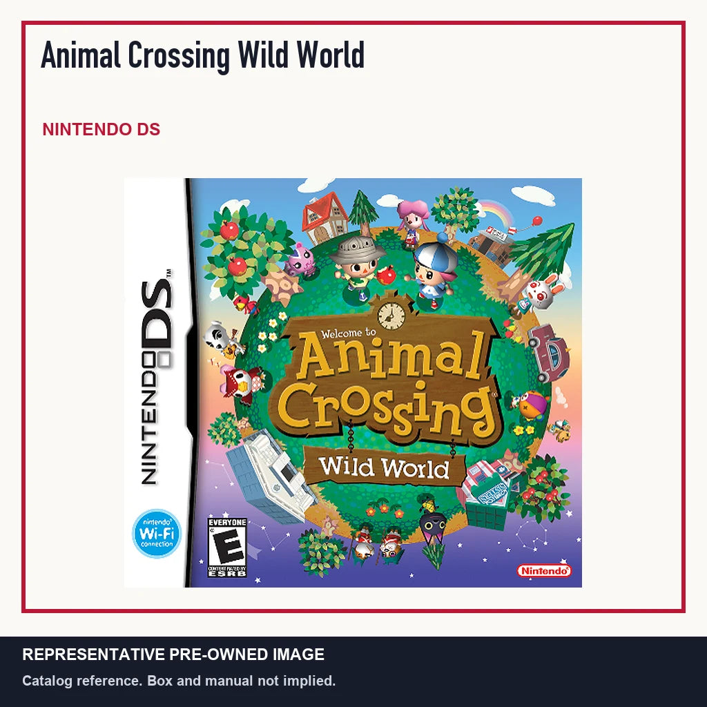 Representative pre-owned Animal Crossing Wild World (Nintendo DS), minimal product layout.