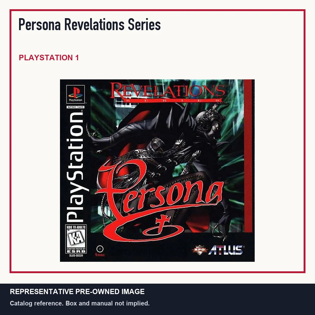 Representative pre-owned Persona Revelations Series (PlayStation 1), minimal product layout.