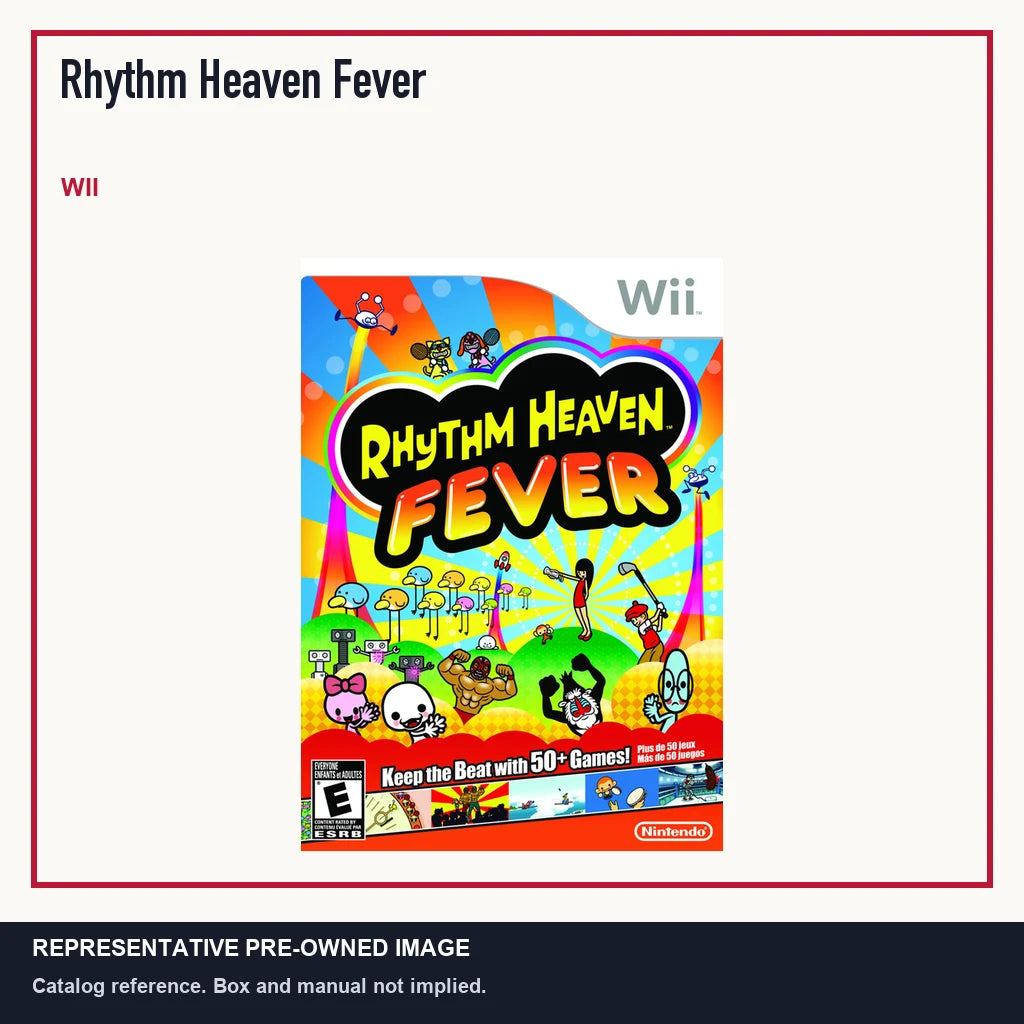 Representative pre-owned Rhythm Heaven Fever (Wii), minimal product layout.