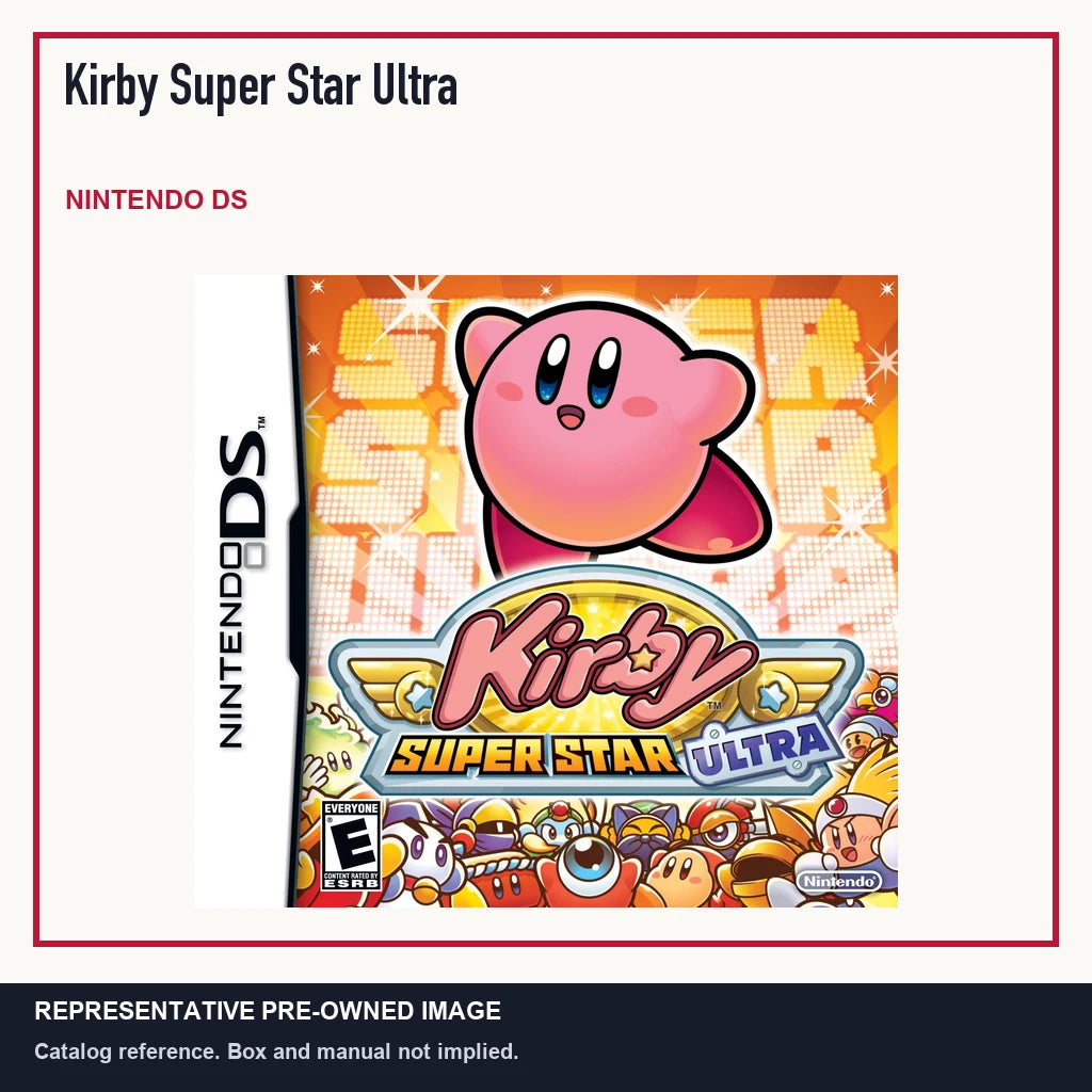 Representative pre-owned Kirby Super Star Ultra (Nintendo DS), minimal product layout.