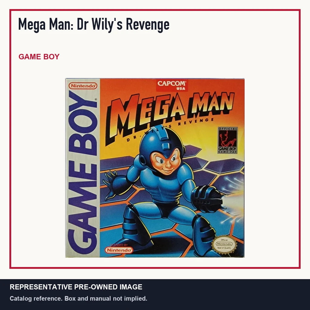 Representative pre-owned Mega Man: Dr Wily's Revenge (Game Boy), minimal product layout.