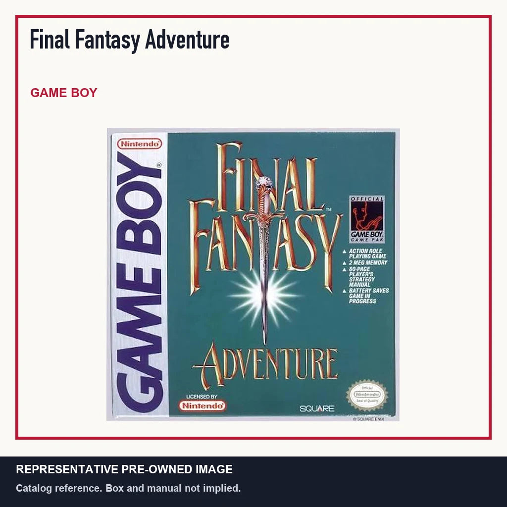 Representative pre-owned Final Fantasy Adventure (Game Boy), minimal product layout.