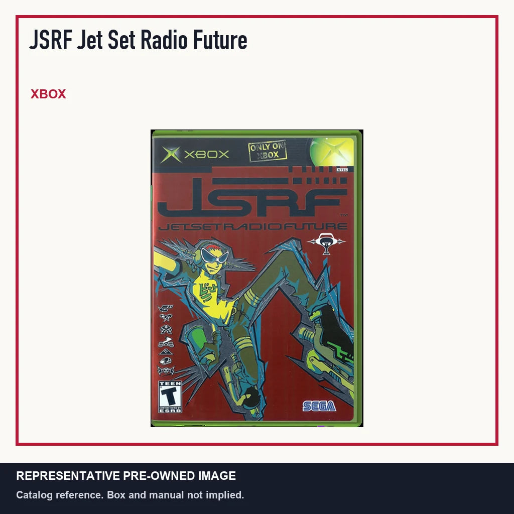 Representative pre-owned JSRF Jet Set Radio Future (Xbox), minimal product layout.