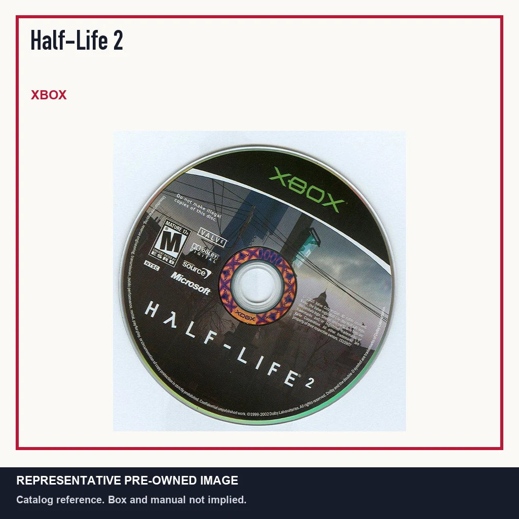 Representative pre-owned Half-Life 2 (Xbox), minimal product layout.