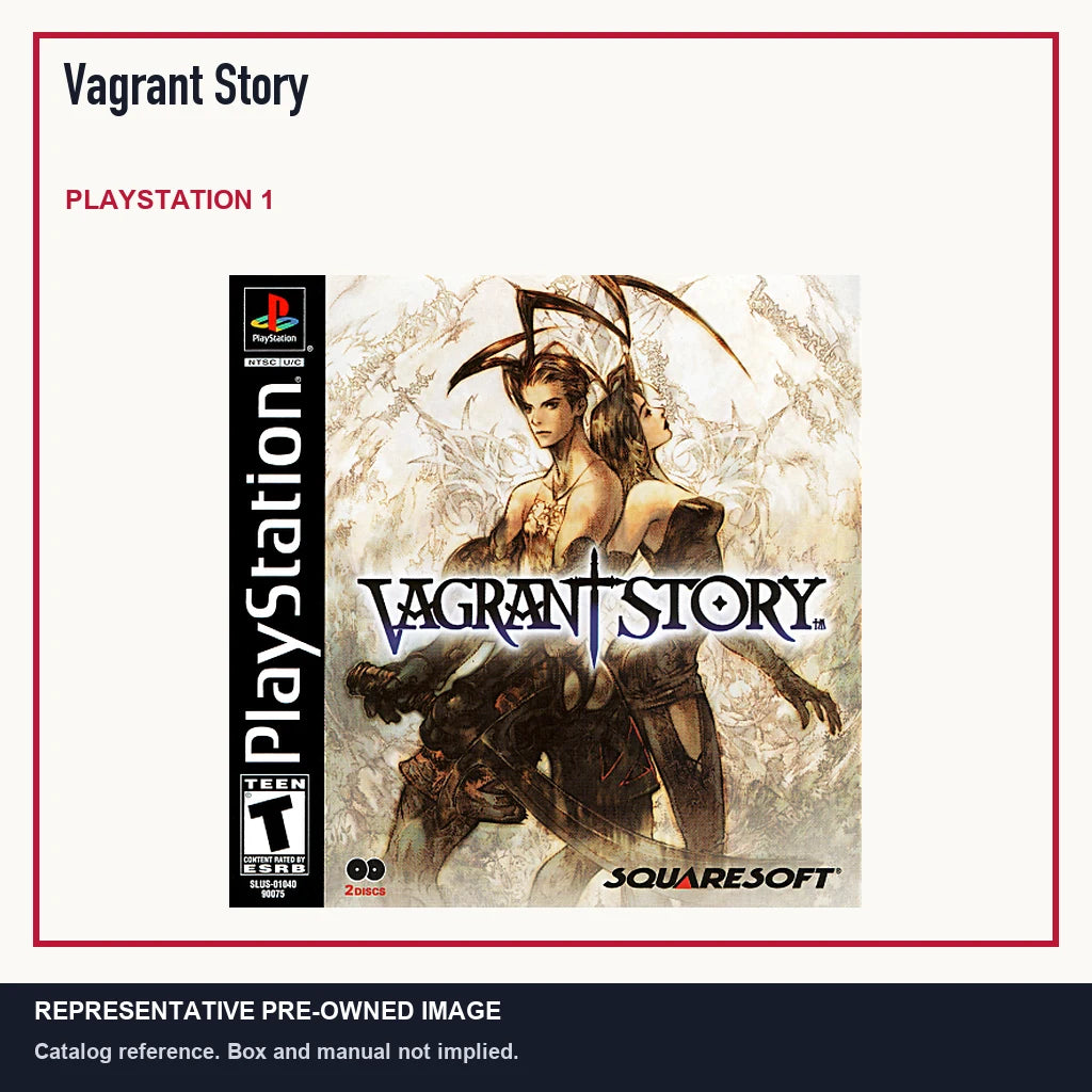 Representative pre-owned Vagrant Story (PlayStation 1), minimal product layout.