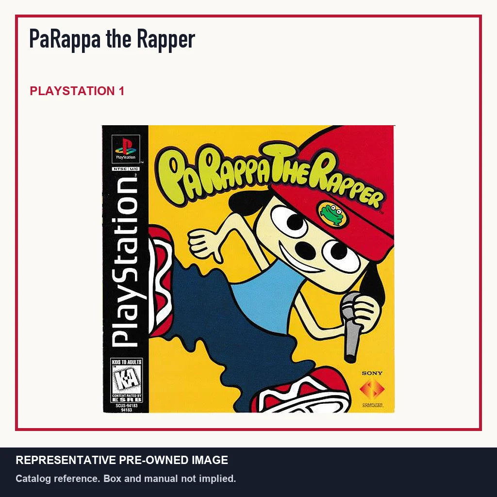 Representative pre-owned PaRappa the Rapper (PlayStation 1), minimal product layout.