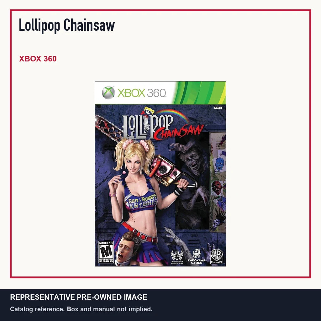 Representative pre-owned Lollipop Chainsaw (Xbox 360), minimal product layout.