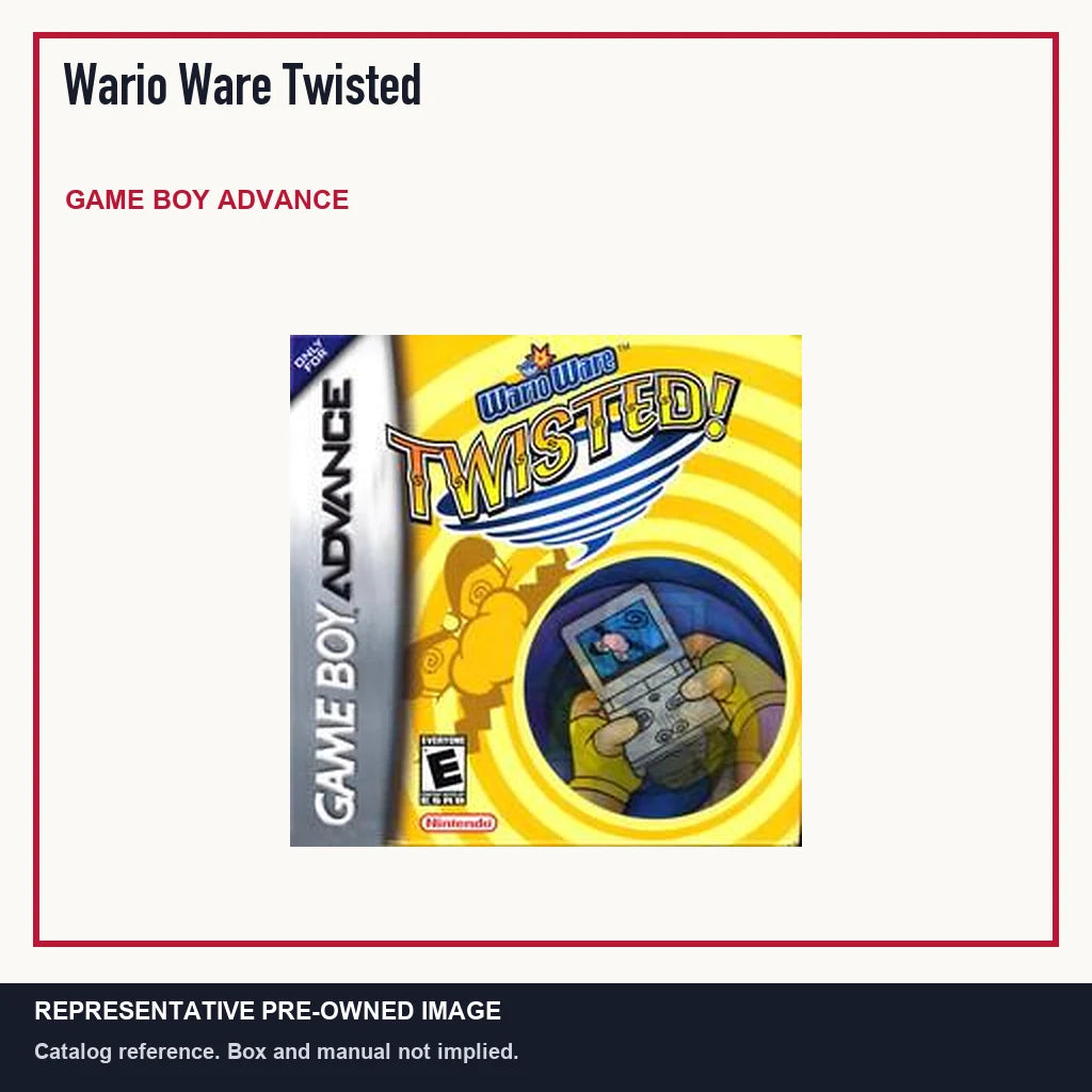 Representative pre-owned Wario Ware Twisted (Game Boy Advance), minimal product layout.