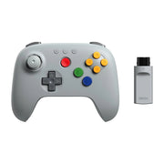 8BitDo 64 2.4G Wireless Controller - Classic Grey product view on a white background
