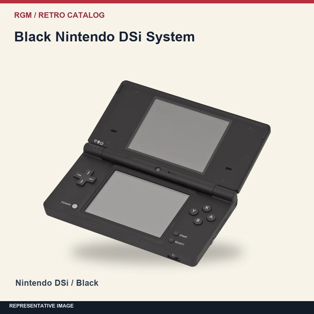 Black Nintendo DSi System: minimal catalog representative image