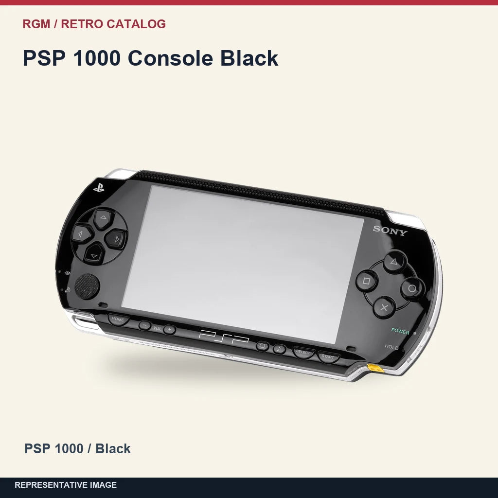 PSP 1000 Console Black: minimal catalog representative image