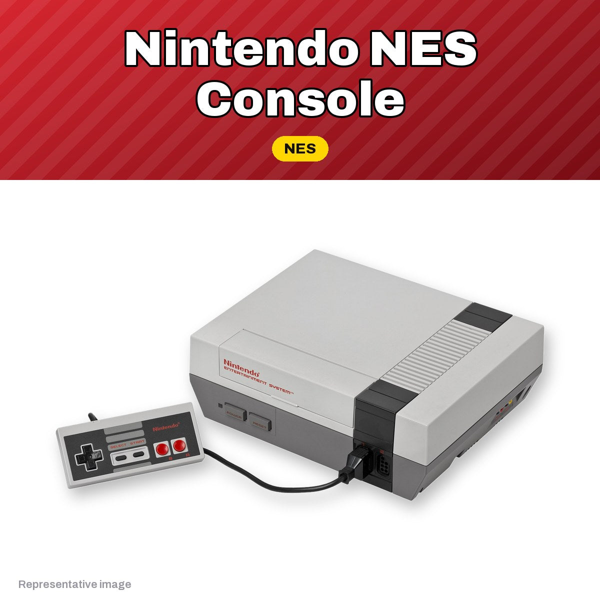 Representative Nintendo Entertainment System console, pre-owned, view 2
