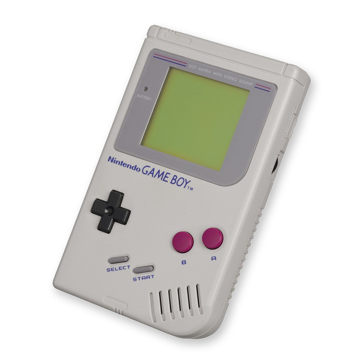 Representative gray Nintendo Game Boy DMG-01 handheld, pre-owned