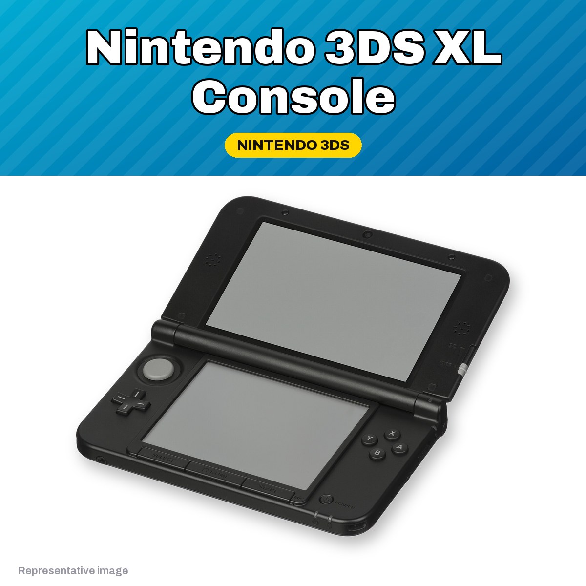 Representative Nintendo 3DS XL handheld console, pre-owned, view 2