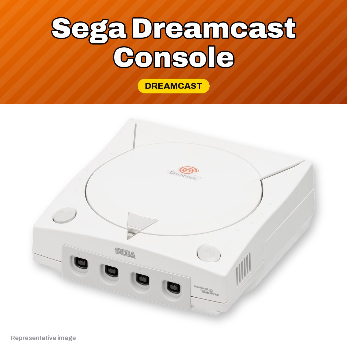 Representative Sega Dreamcast console, pre-owned, view 2