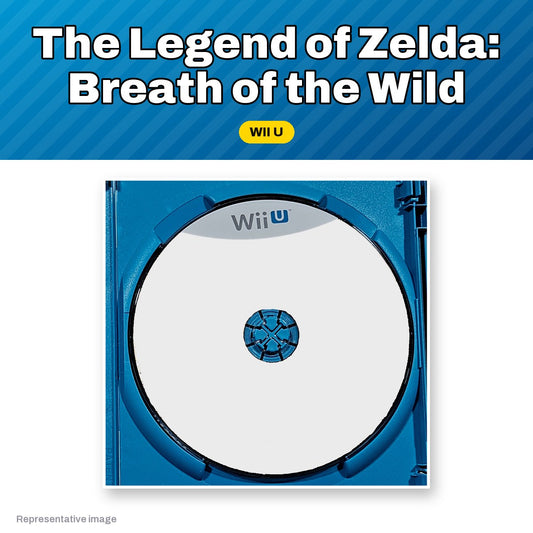 Representative The Legend of Zelda: Breath of the Wild Wii U game disc, pre-owned