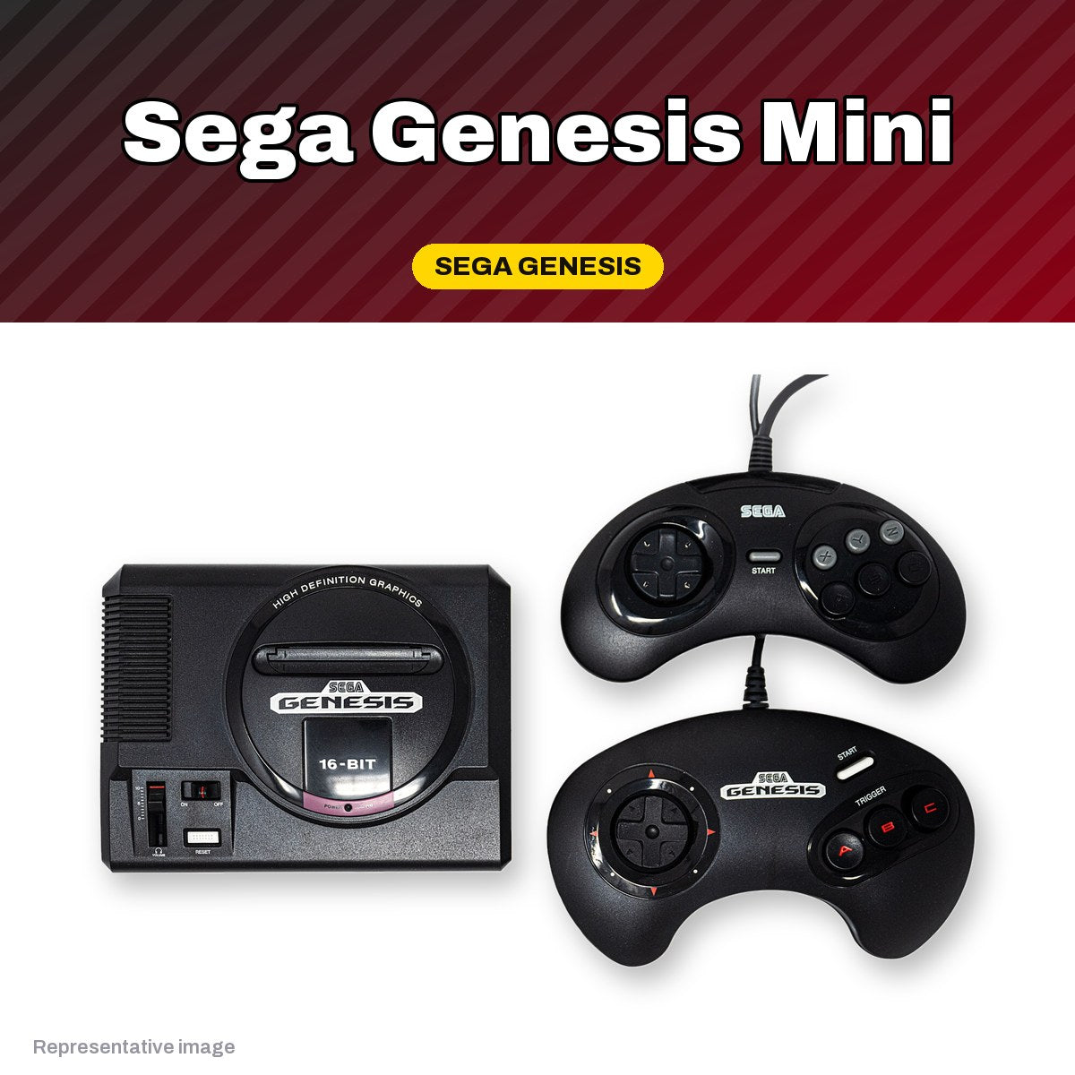 Representative Sega Genesis Mini console, pre-owned, view 2