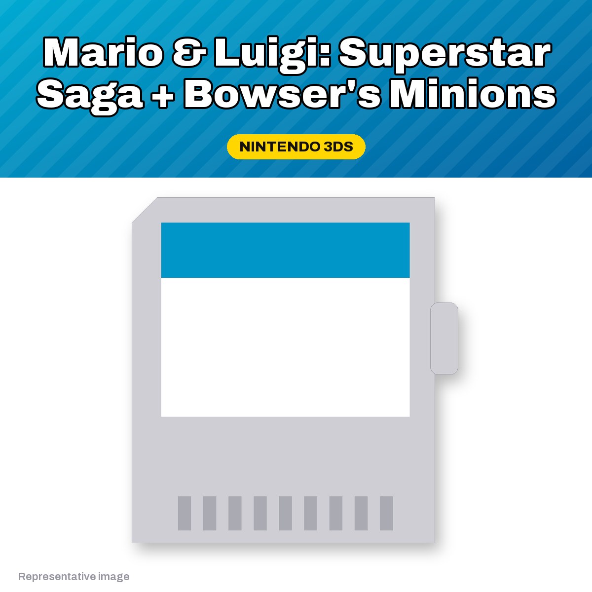 Representative Mario & Luigi: Superstar Saga + Bowser's Minions Nintendo 3DS game card, pre-owned