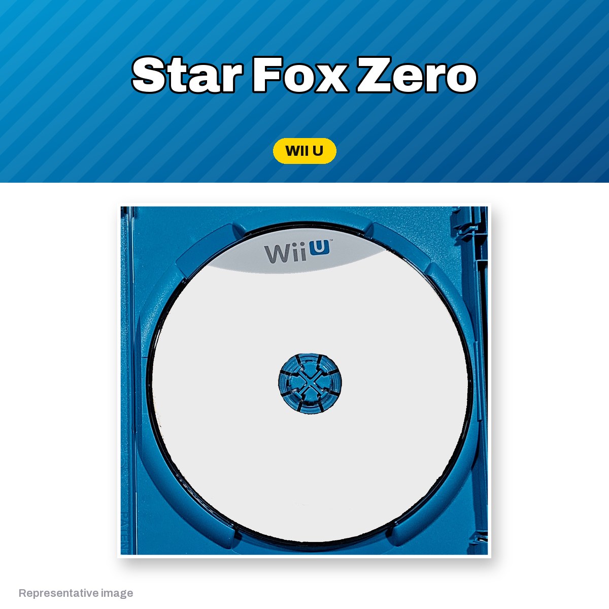 Representative Star Fox Zero Wii U game disc, pre-owned