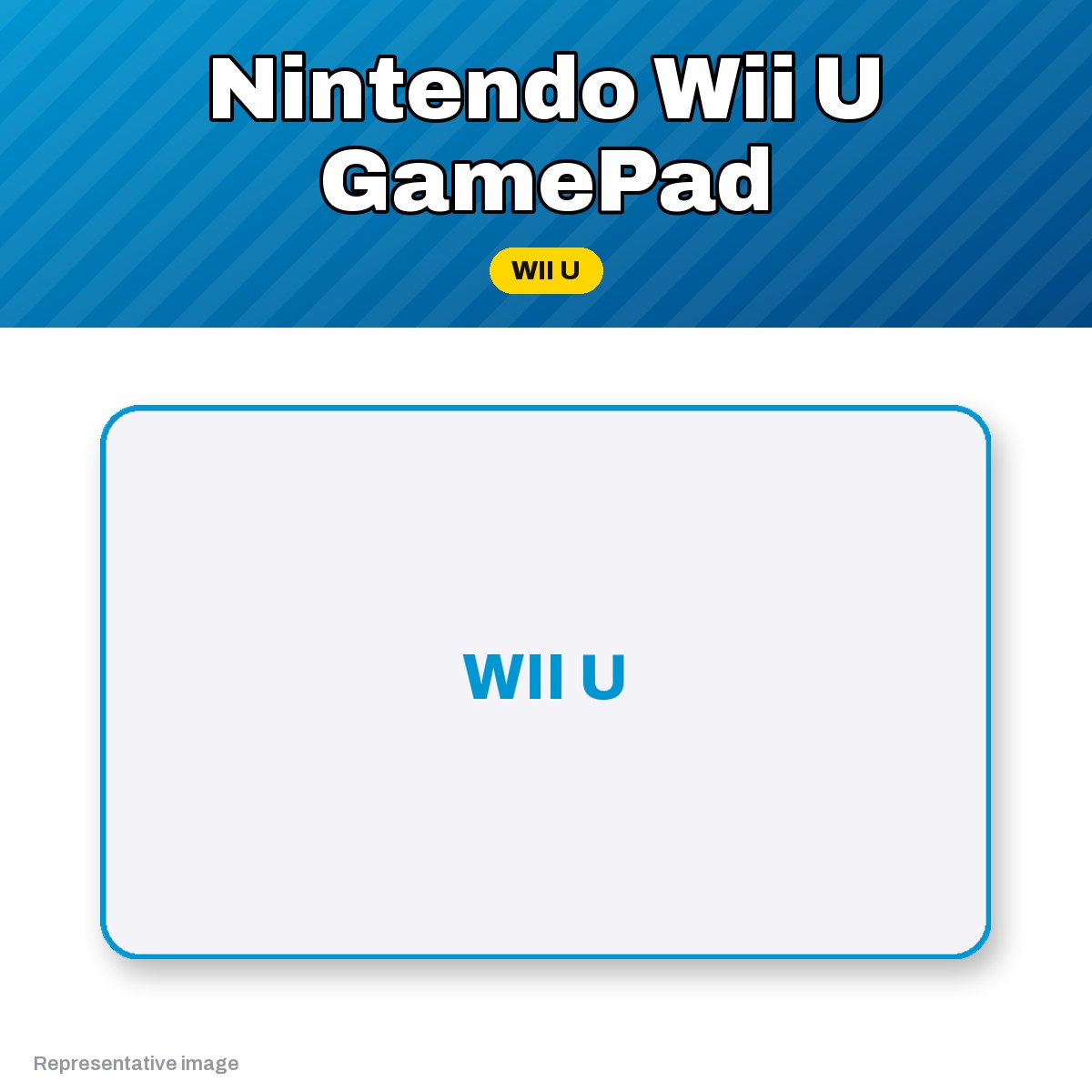 Representative Nintendo Wii U GamePad controller, pre-owned