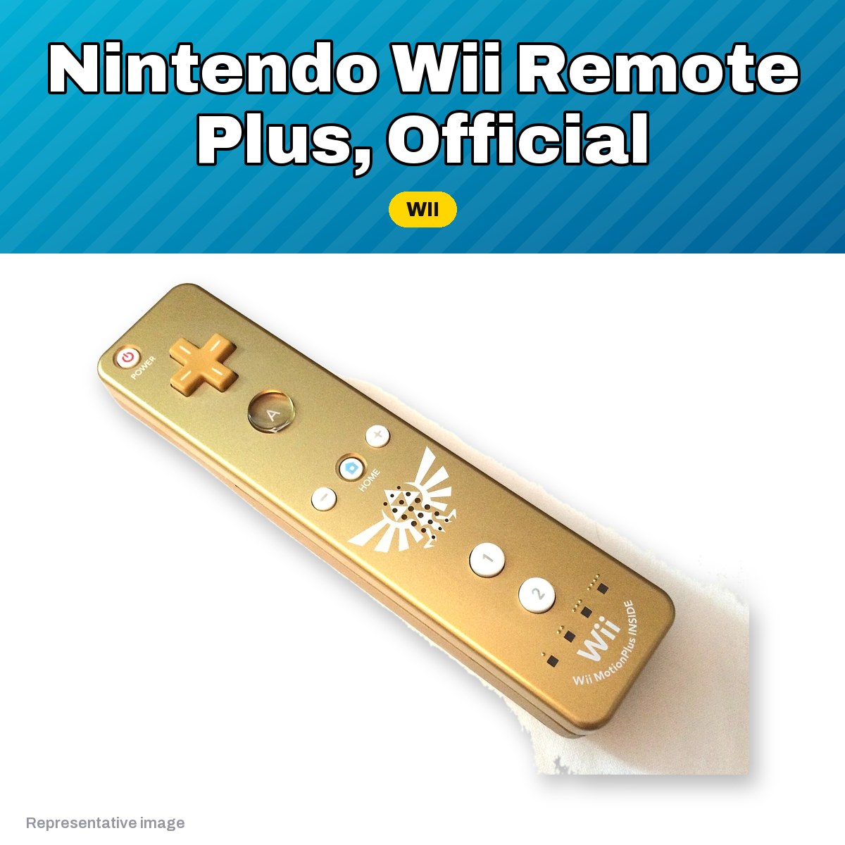 Representative Nintendo Wii Remote Plus controller, pre-owned, view 2