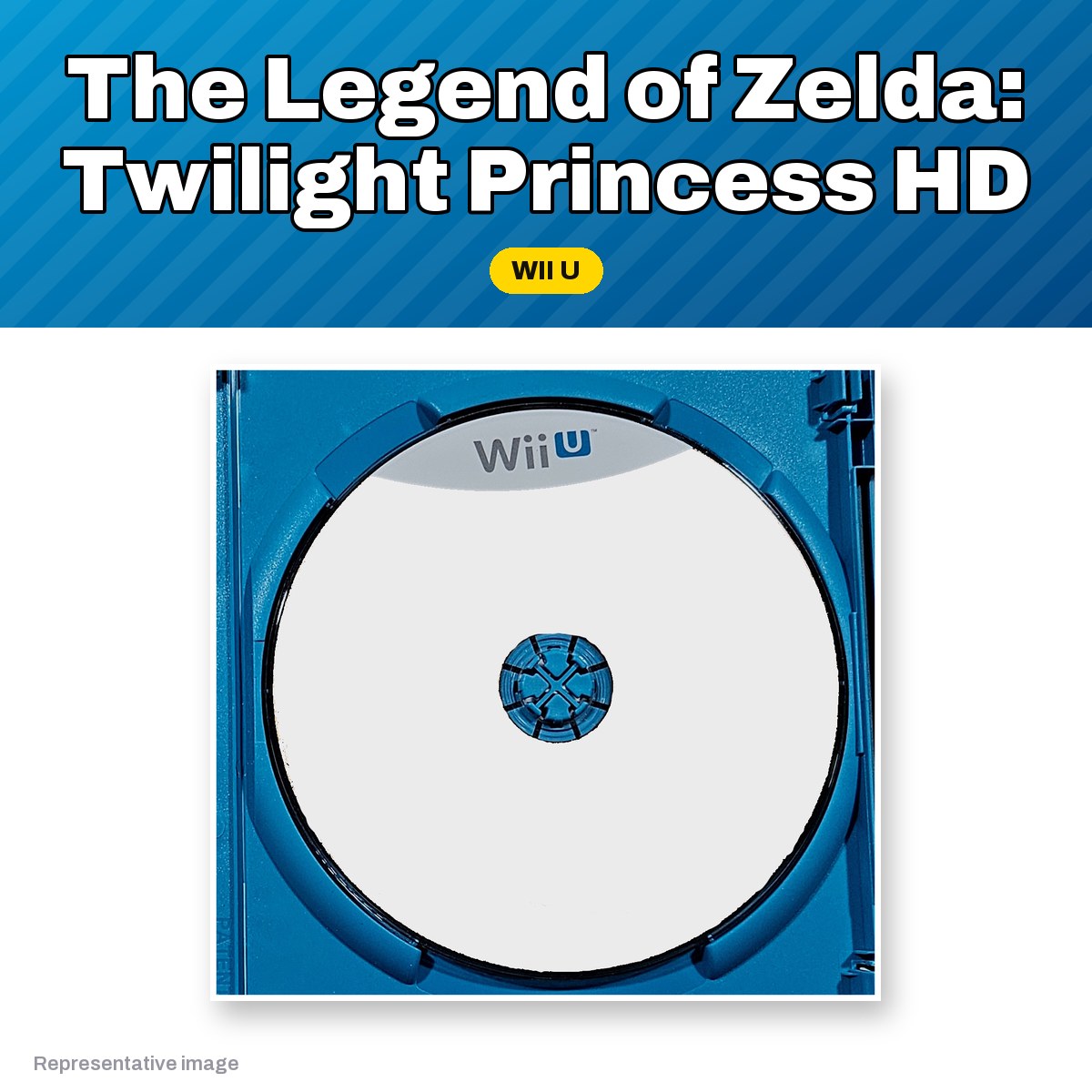 Representative The Legend of Zelda: Twilight Princess HD Wii U game disc, pre-owned
