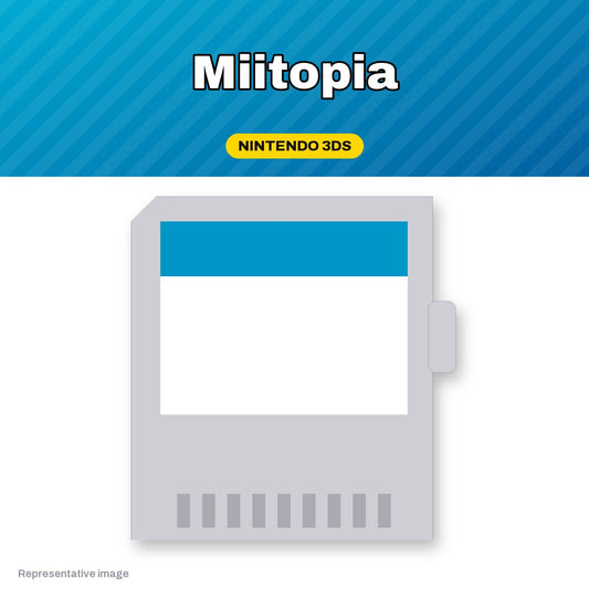 Representative Miitopia Nintendo 3DS game card, pre-owned