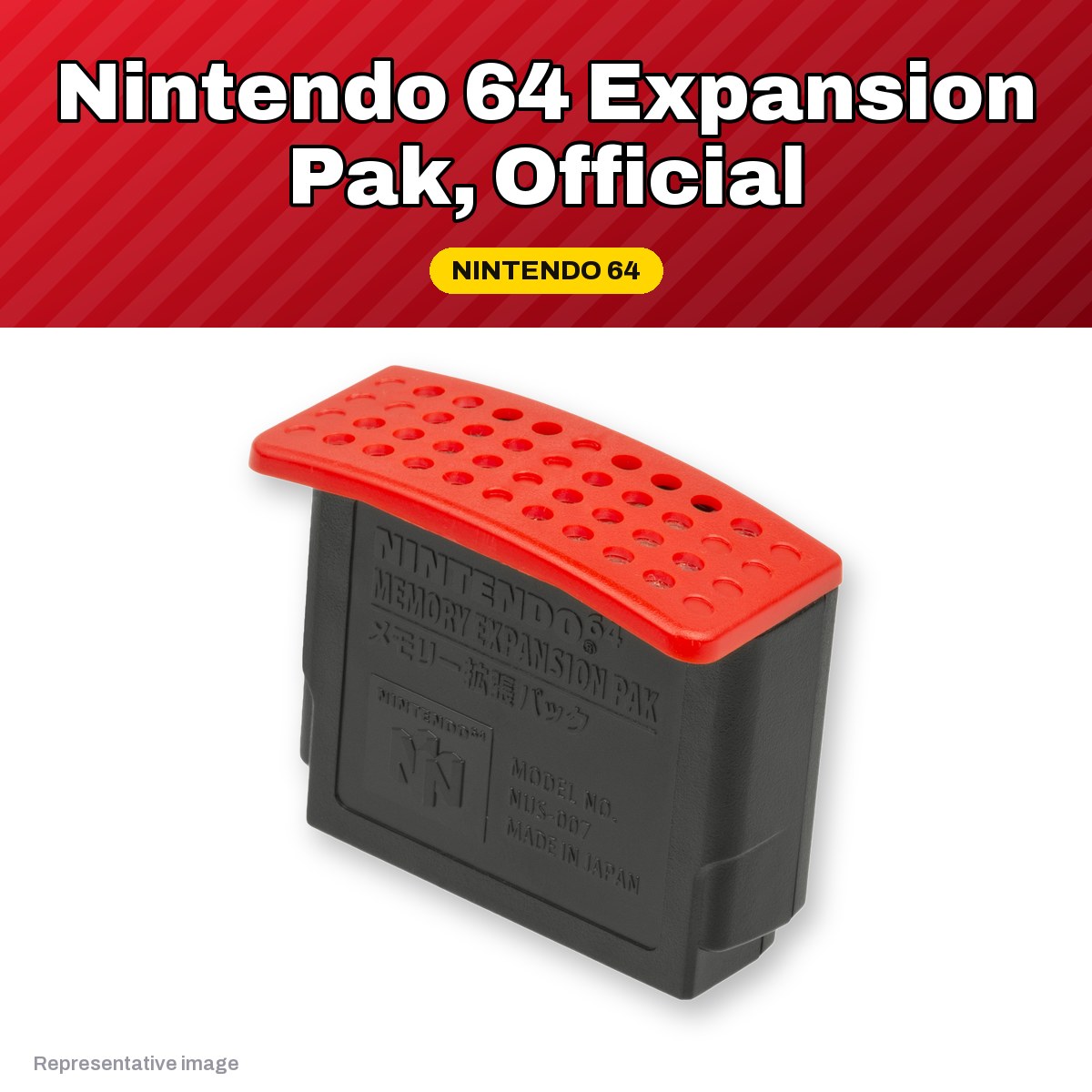 Representative official Nintendo 64 Expansion Pak, pre-owned, view 2