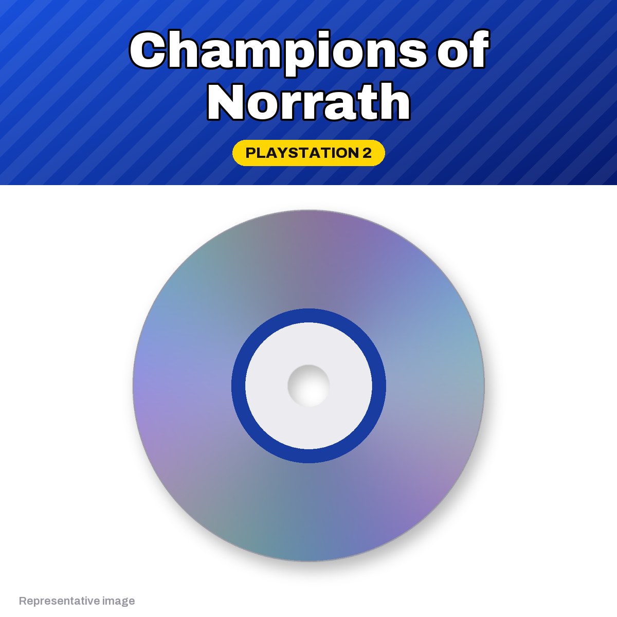 Representative Champions of Norrath PlayStation 2 game disc, pre-owned