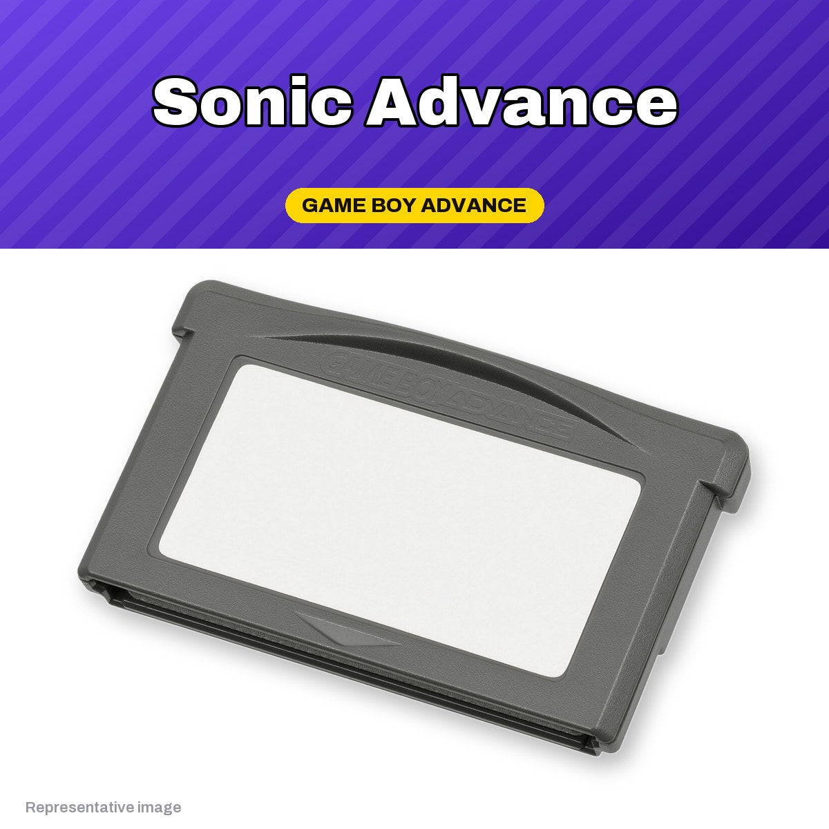 Representative Sonic Advance Game Boy Advance cartridge, pre-owned