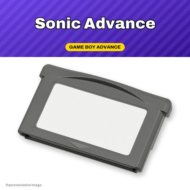 Representative Sonic Advance Game Boy Advance cartridge, pre-owned